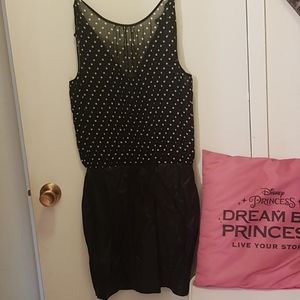 ZARA Semi leather black dress